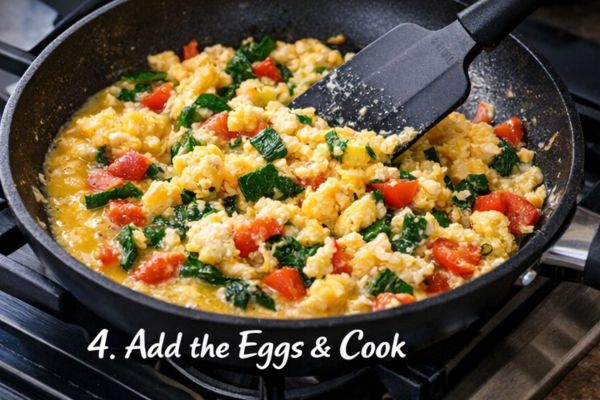 Add the Eggs and Cook